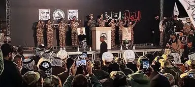 مراسم سالگرد شهادت فرماندهان پیروزی در فرودگاه بغداد/گزارش تصویری