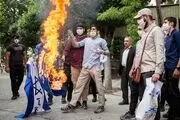 تجمع دانشجویان مقابل سفارت ارمنستان در تهران