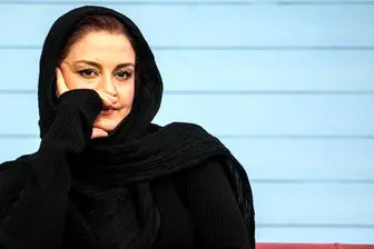 چهره متاثر «مریلا زارعی» در مراسم یادبود زنده یاد عزت الله انتظامی