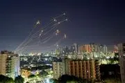 ببینید| اصابت موشک های مقاومت به گنبد آهنین اسرائیل