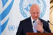اظهارات فرستاده سازمان ملل در امور سوریه درباره مذاکرات سوری