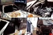 
جزئیات سوختن ٢ کودک در حادثه حریق وانت در محور آرادان - سرخه + تصاویر
