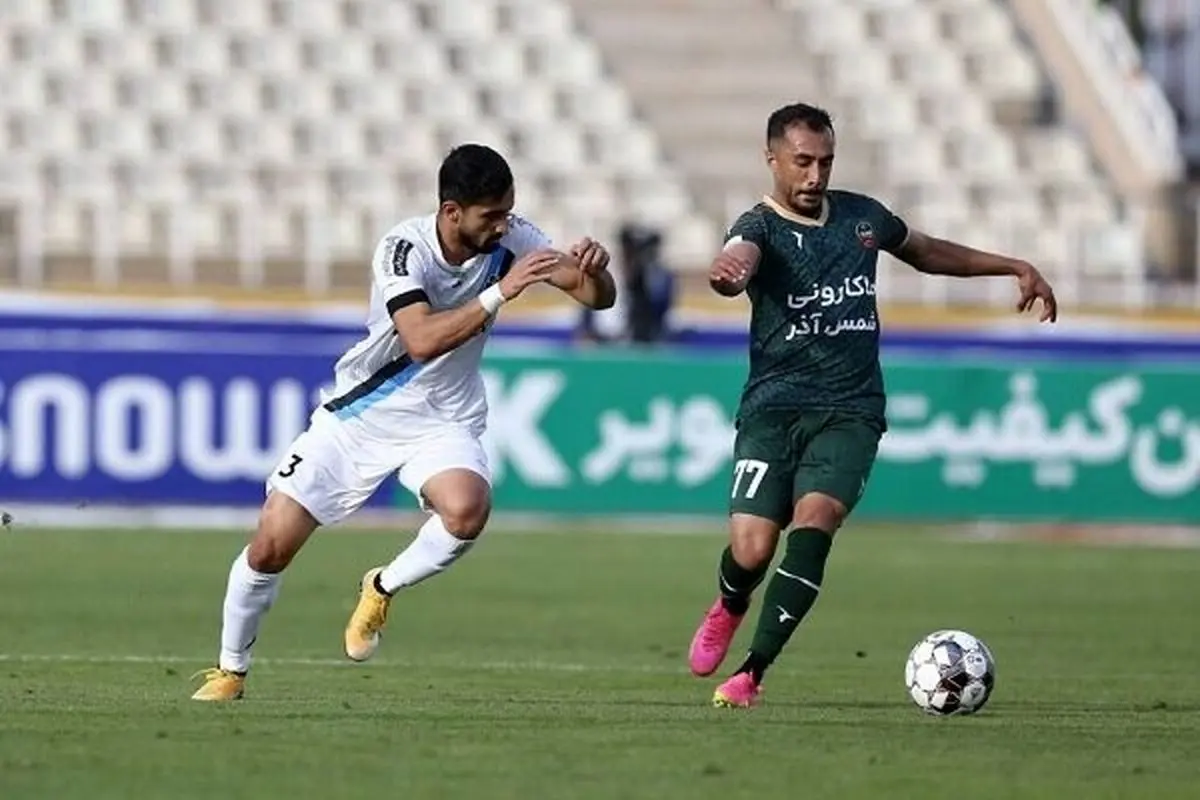 نتیجه نیمه اول دیدار تیم های فوتبال پیکان و شمس