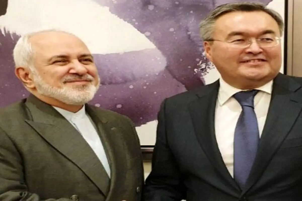 دیدار و گفتوگوی ظریف با وزیر امور خارجه قزاقستان
