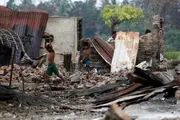 نظامیان میانماری با خانه‌های مسلمانان هم سرجنگ دارند