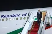 رئیس جمهور وارد ترکمنستان شد