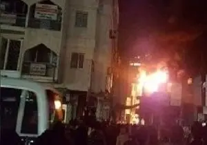 آتش‎سوزی یک هتل در نجف و زخمی شدن چند زائر ایرانی
