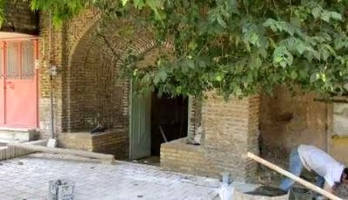سردر حمام تاریخی آقایان میامی مرمت شد
