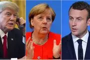 موضوع گفتگوی تلفنی ترامپ با مرکل و مکرون چه بود؟