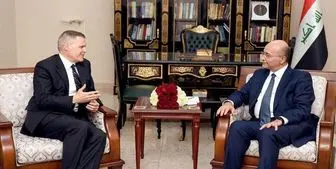 دیدار سفیر آمریکا در عراق با «برهم صالح»