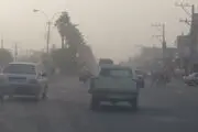 بختک ریزگردها باز هم برسینه جنوب کرمان نشست