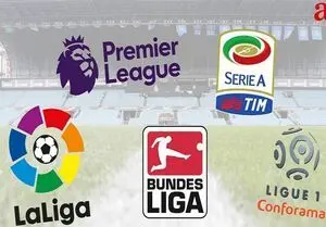  کاهش تعداد تیم‌های چهار لیگ بزرگ  فوتبال اروپا