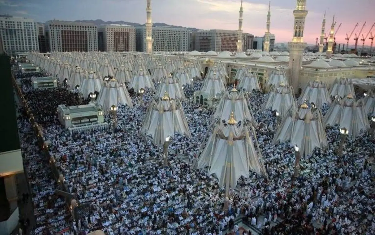 نماز عید قربان در مسجدالنبی /تصاویر