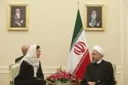 رئیس مجلس بلژیک با روحانی دیدار کرد