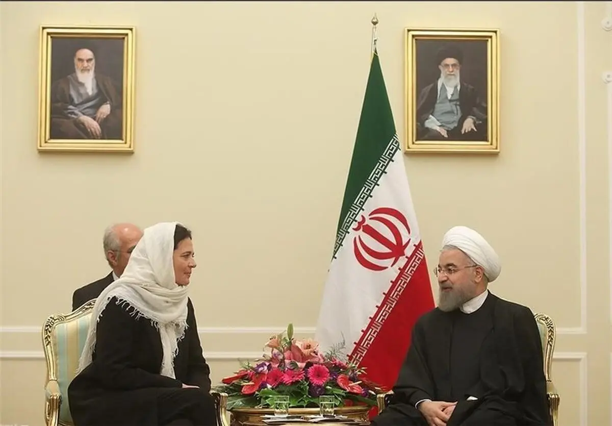 رئیس مجلس بلژیک با روحانی دیدار کرد