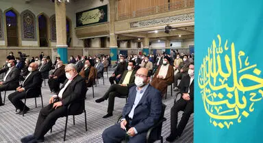 دیدار جمعی از مداحان اهل‌بیت علیهم‌السلام با رهبر انقلاب اسلامی/گزارش تصویری
