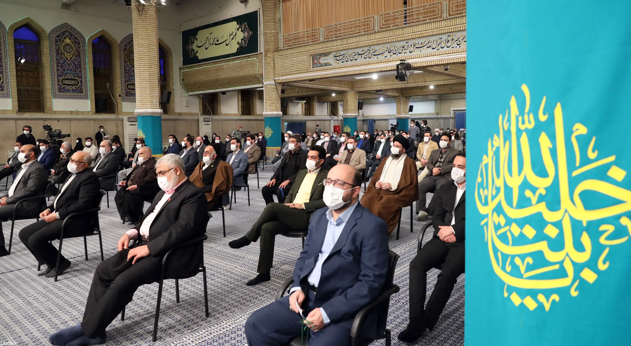 دیدار جمعی از مداحان اهل‌بیت علیهم‌السلام با رهبر انقلاب اسلامی/گزارش تصویری
