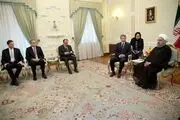 رایزنی پسا برجامی روحانی با رییس مجلس مجارستان 