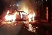 فوری؛ انفجار مهیب خودروی نظامی اسرائیلی ها در جنین
