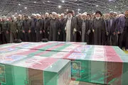 بازتاب اقامه نماز بر پیکر «شهدای خدمت» توسط رهبر انقلاب در خبرگزاری آسوشیتدپرس