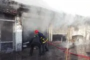 سوختگی کارگران در تعمیرگاهی در بزرگراه بعثت