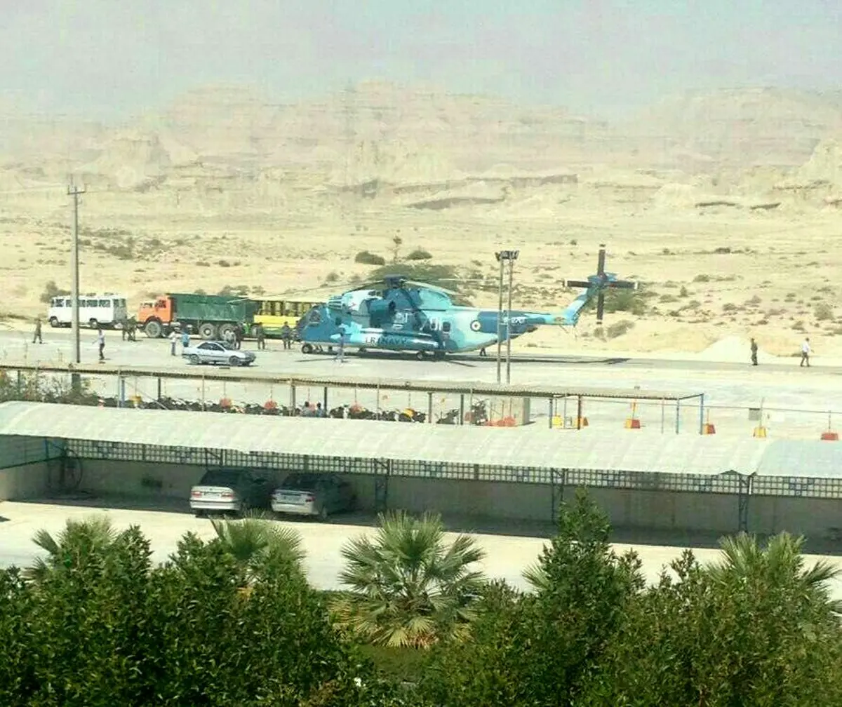 فرود اضطراری بالگرد ارتش در دیر