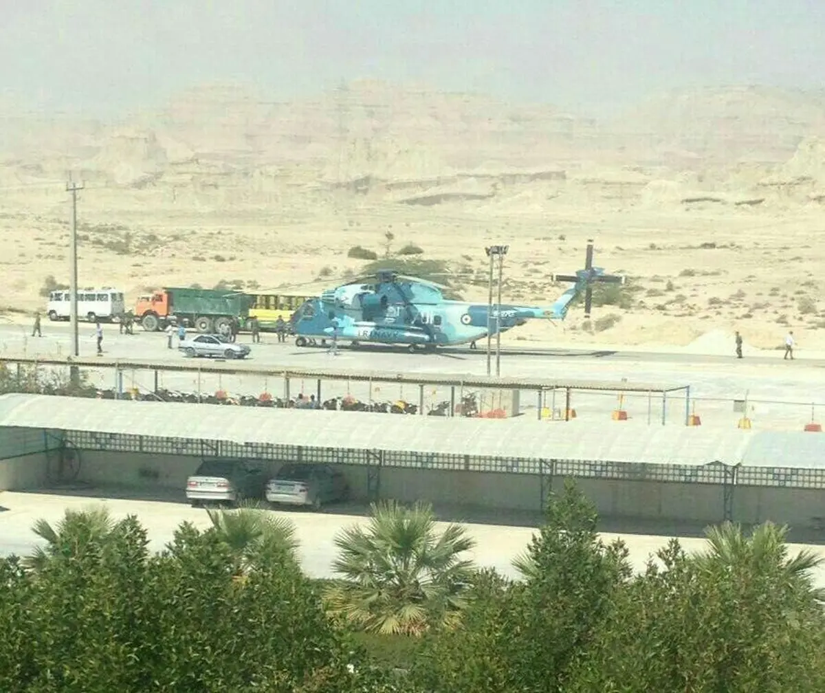 فرود اضطراری بالگرد ارتش در دیر