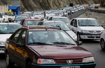 ترافیک سنگین در برخی مقاطع محور چالوس و آزاد راه تهران- شمال 