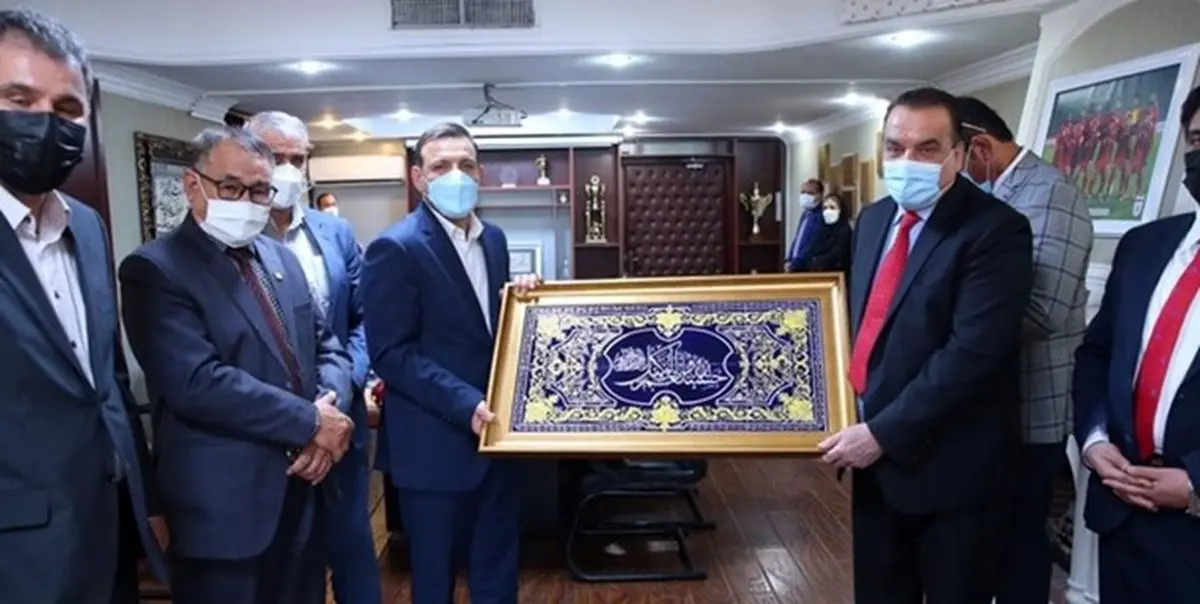 دیدار رییس فدراسیون فوتبال با یک مقام خارجی