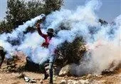 درگیری نظامیان صهیونیست با جوانان فلسطینی در نابلس