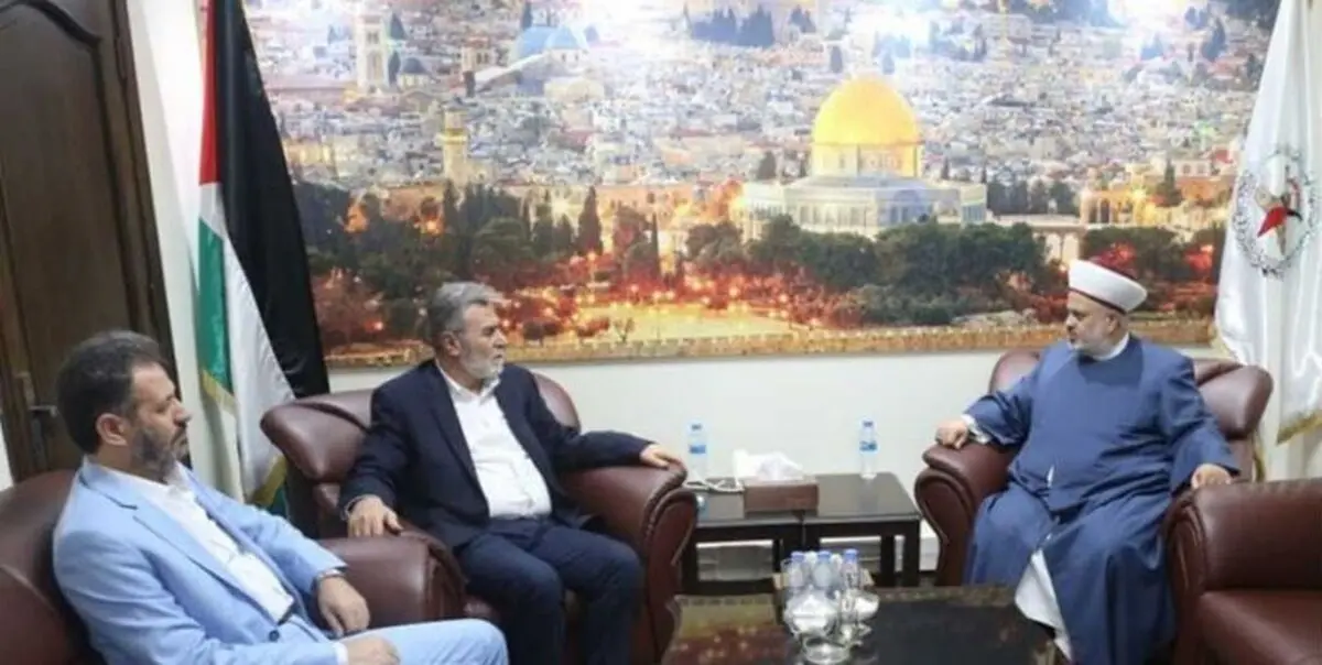 دیدار دبیرکل جهاد اسلامی با سران حزب لبنانی