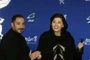 ژست‌های نوید محمد زاده و فرشته حسینی در جشنواره/ گزارش تصویری