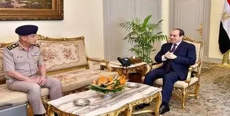 جزئیات دیدار وزیر دفاع مصر با رئیس جمهور این کشور