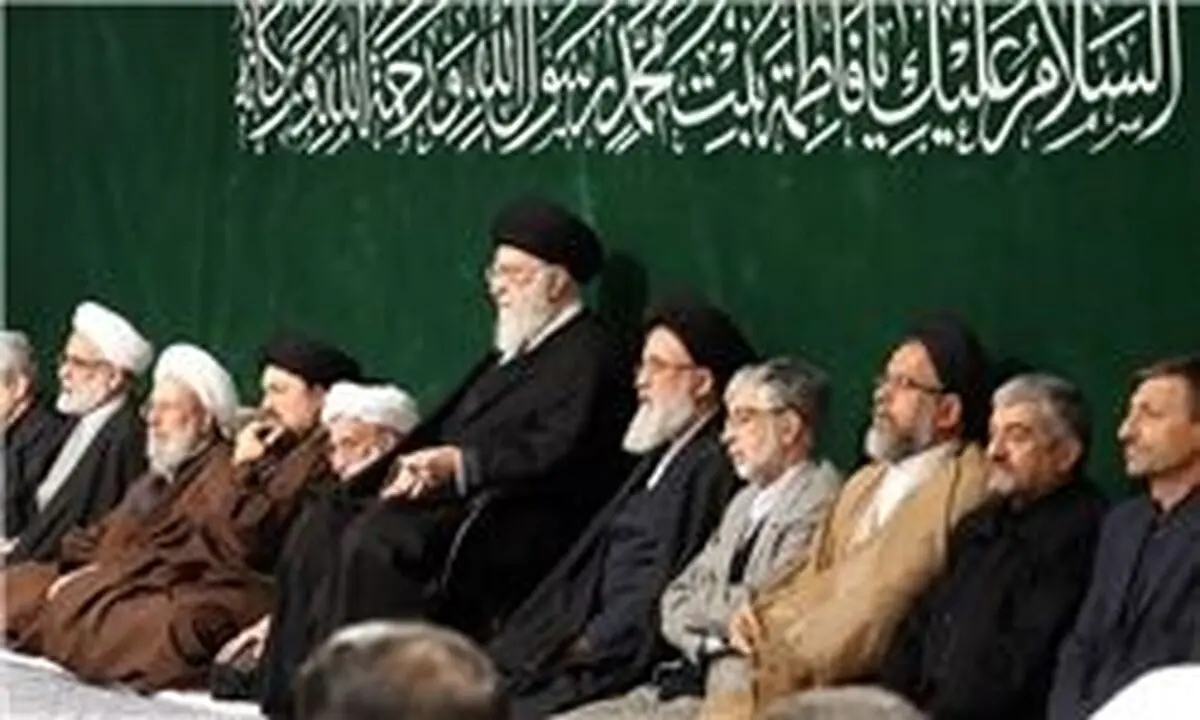 اقامه عزای شب شهادت حضرت زهرا(س) در حضور رهبر انقلاب 