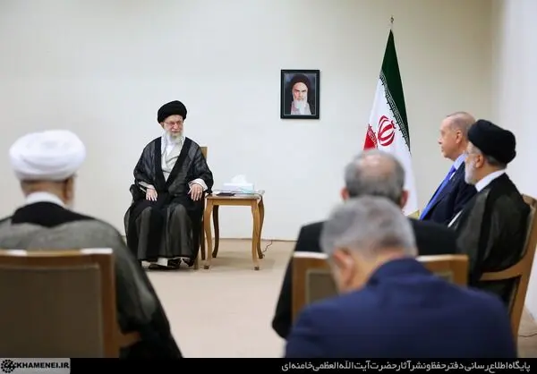 دیدار رئیس‌جمهور ترکیه با رهبر معظم انقلاب/گزارش تصویری