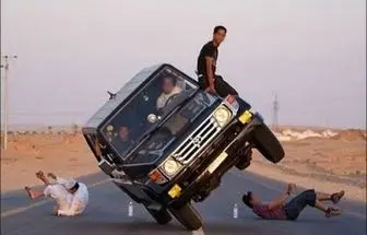 تفریحات عجیب و غریب جوانان سعودی/عکس