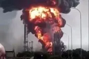 انفجار مهیب تاسیسات نفتی ونزوئلا/فیلم