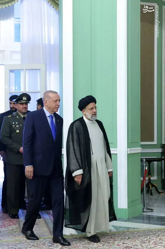 دیدار و گفتگوی دوجانبه رئیسی و اردوغان/گزارش تصویری