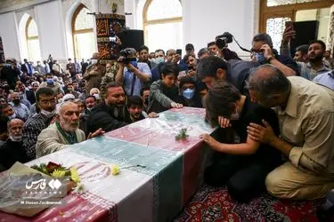مراسم تشییع پیکر شهید صیاد خدایی/گزارش تصویری