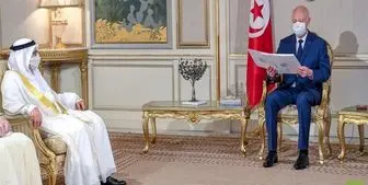 رایزنی مشاور رئیس امارات با رئیس جمهور تونس 