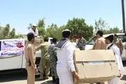 توزیع ۳۰۰ بسته معیشتی در شهرستان جاسک توسط نیروی دریایی ارتش