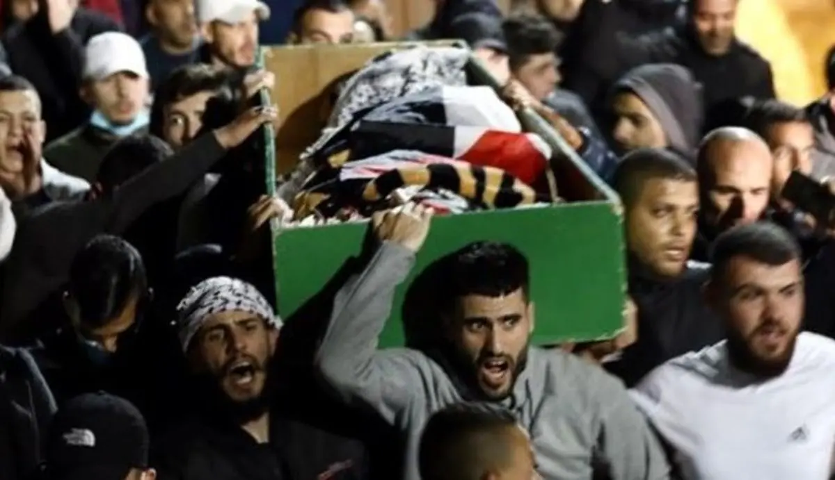 تشییع جوان معلول فلسطینی با حضور صدها نفر