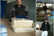اسکان زوار پاکستانی گرفتار شده در برف و کولاک در اسلام آبادغرب + تصویر