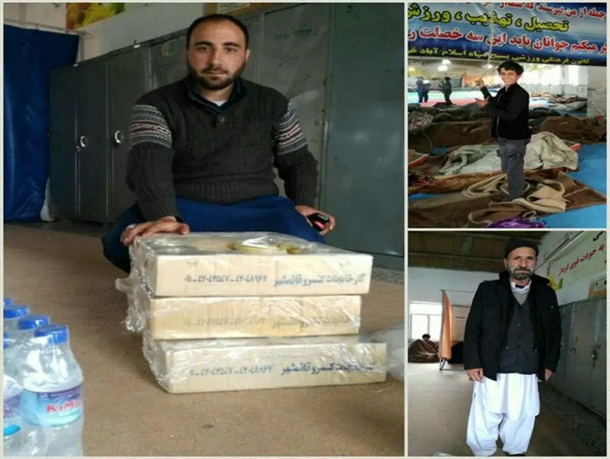 اسکان زوار پاکستانی گرفتار شده در برف و کولاک در اسلام آبادغرب + تصویر