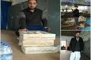 اسکان زوار پاکستانی گرفتار شده در برف و کولاک در اسلام آبادغرب + تصویر