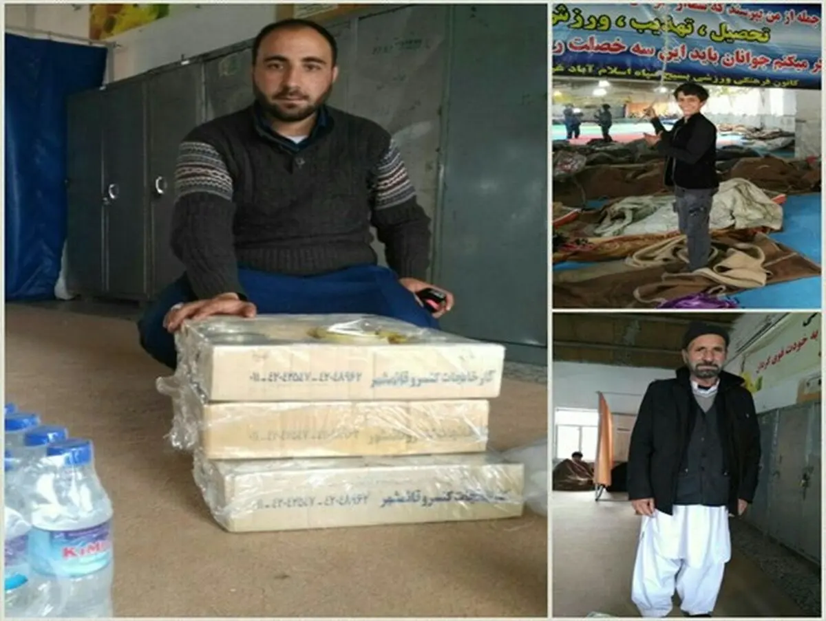 اسکان زوار پاکستانی گرفتار شده در برف و کولاک در اسلام آبادغرب + تصویر