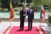 حضور وزیر خارجه سریلانکا در وزارت خارجه ایران +فیلم