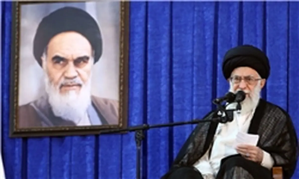 سخن رهبر معظم انقلاب درباره نقشه‌ی یهودی سازی فلسطین +پوستر