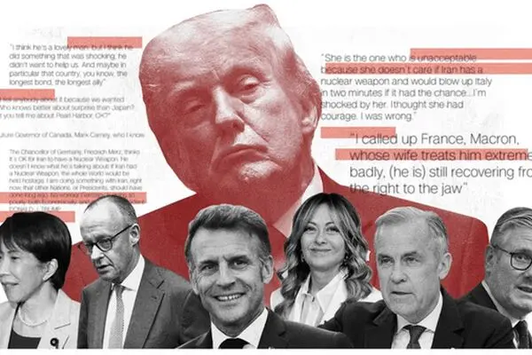 اهانت‌های ترامپ به رهبران گروه ۷ 