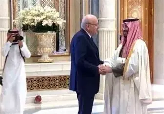 دیدار نجیب میقاتی و محمد بن سلمان در عربستان